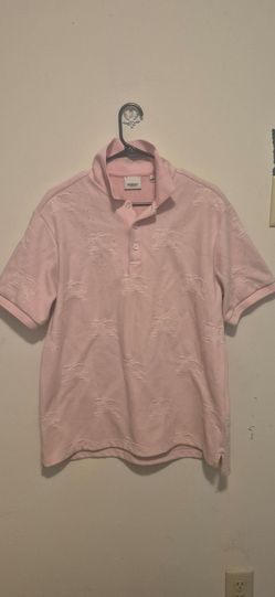Pink Collar Burberry Shirt