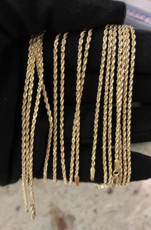 Photo 1.8mm Solid 14K 20” 22” Rope