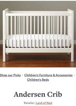 Land of Nod Baby Crib / Toddler Bed