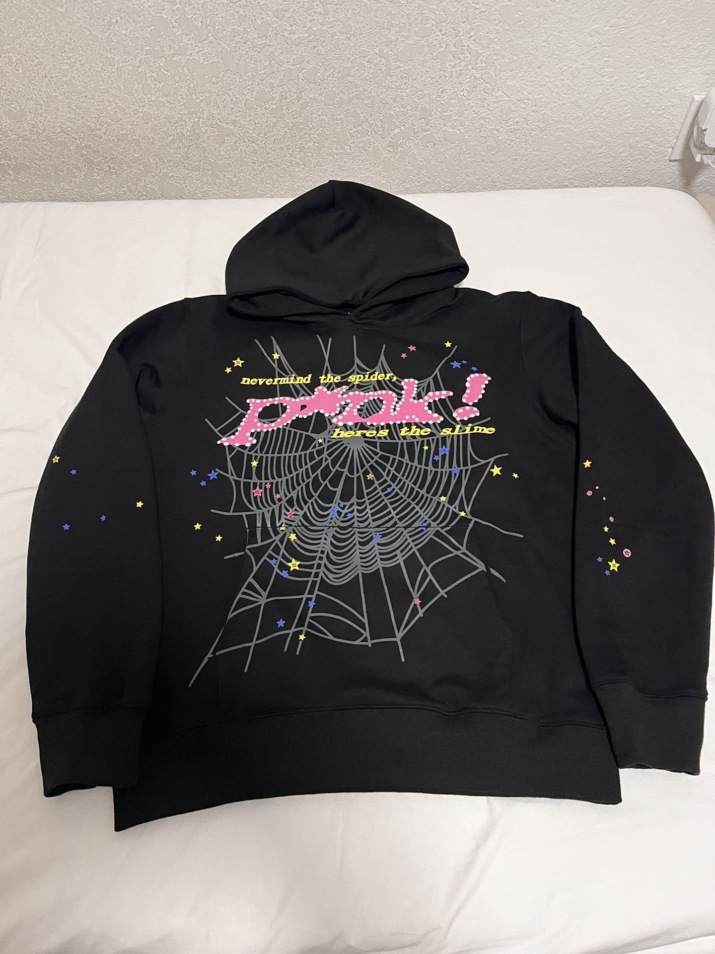 spider pink hoodie (medium)