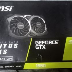 MSI Geforce Gtx 1660 Video Card new Without Box