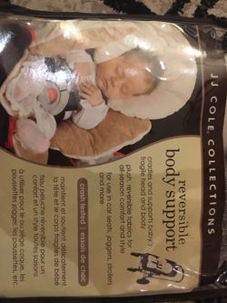 Gray JJ Cole Body Support for Car Seat / Stroller