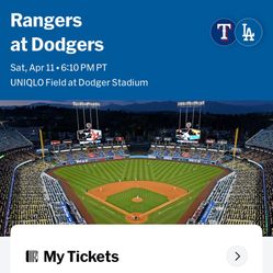 Dodgers vs. Rangers 04/11/2026 