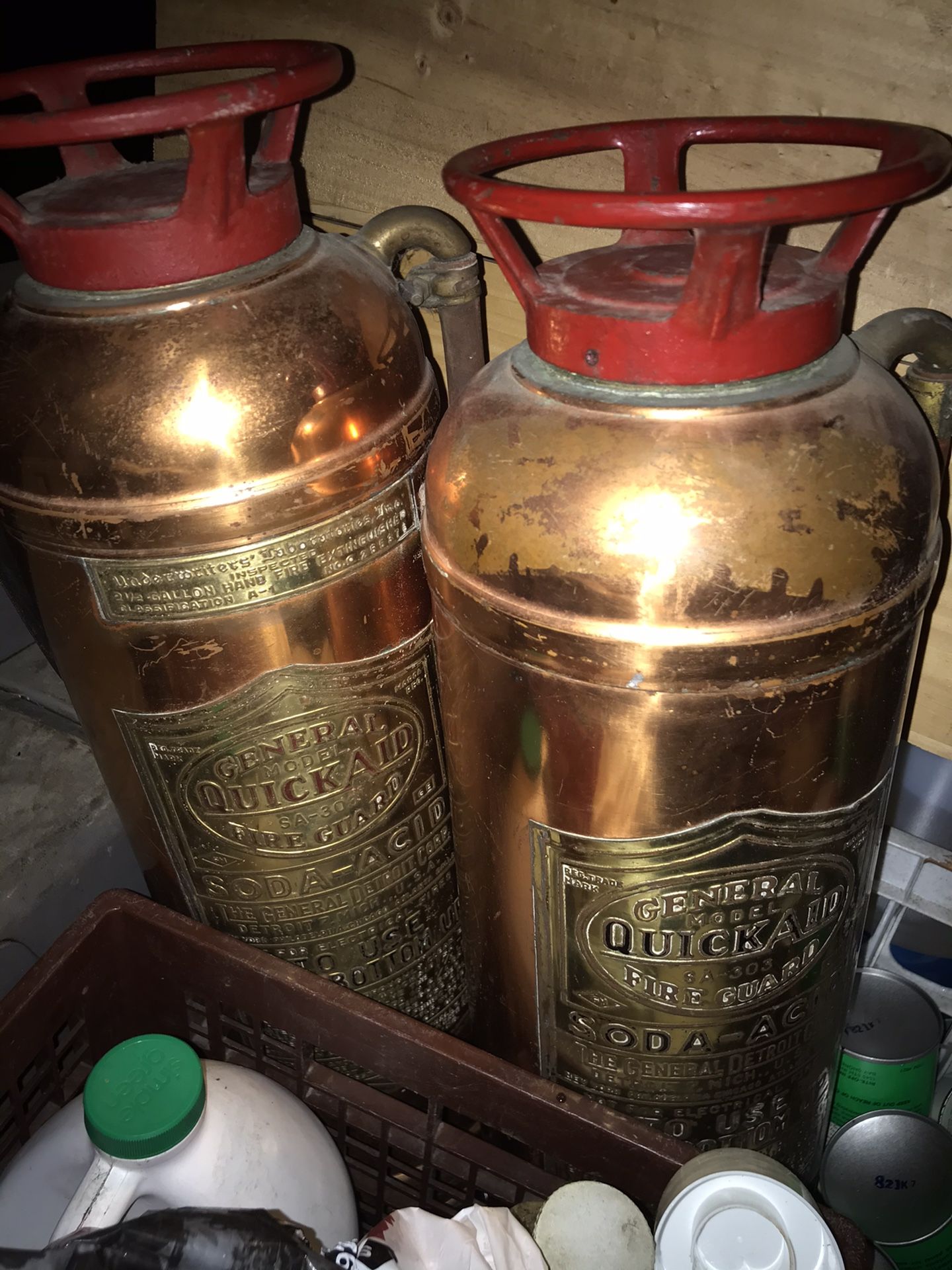 Antique fire extinguisher two for $150