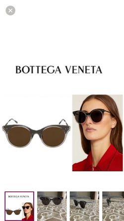 BOTTEGA VENETA 50MM Round Unisex Core Sunglasses in grey/brown