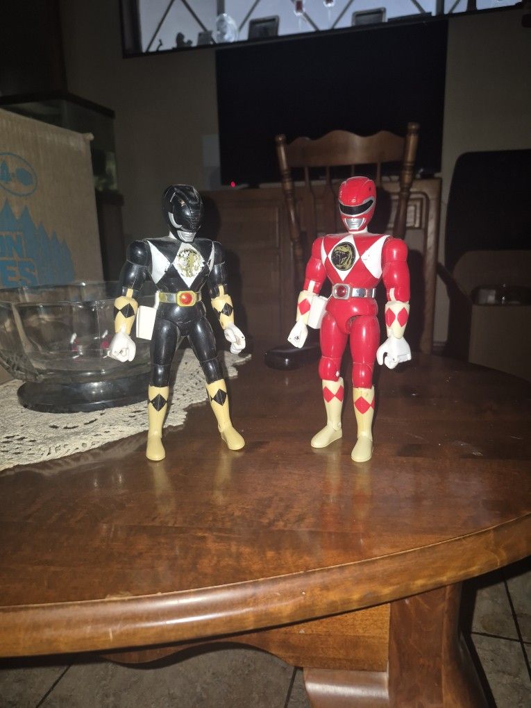 Mmpr Red And Black Rangers Original