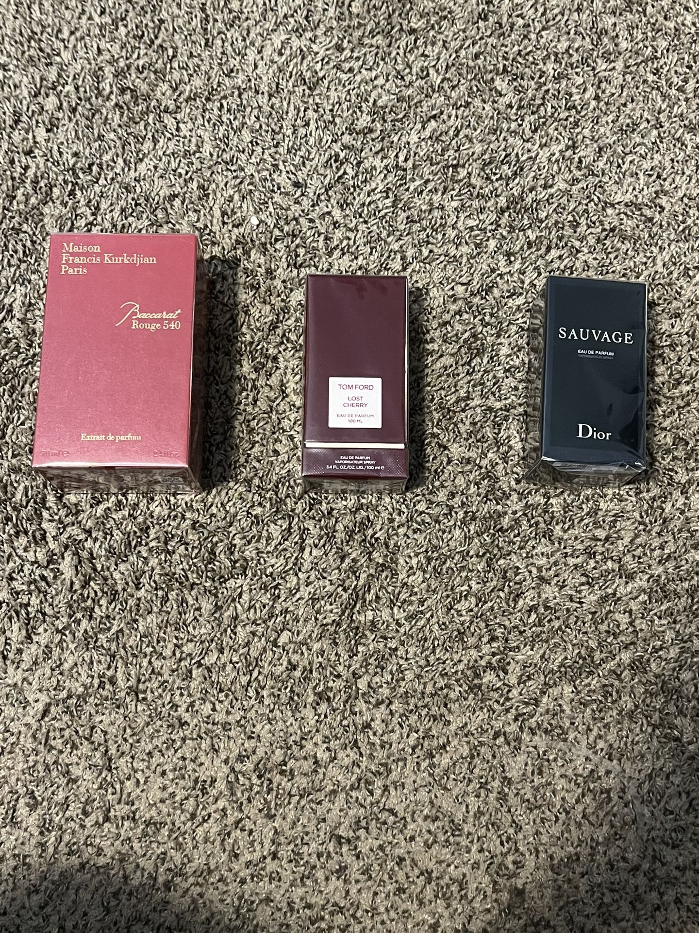 Tom Ford Fragrance-$120 DIOR SAUVAGE Fragrance-$100 Baccarat Fragrance-$150