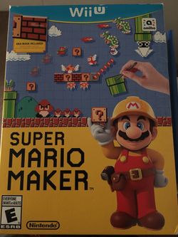 Super Mario maker complete with book Nintendo Wii U