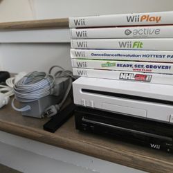 2 Nintendo Wii Consoles, Games, Cables - Working