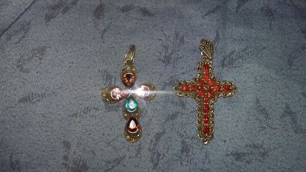 Silver charms crosses