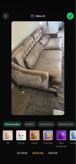 Sofá en venta 100