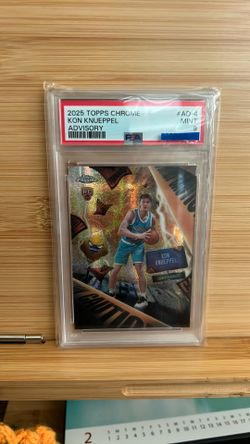 2025 Topps Chrome Advisory #AD-4 Kon Knueppel RC card PSA 9
