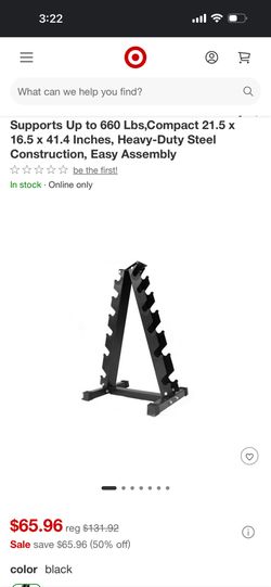 A Frame Dumbbell Rack