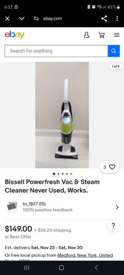 Bissell Powerfresh Vac & Steam Cleaner