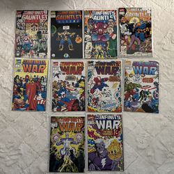 Infinity Gauntlet And Infinity War Comic Books