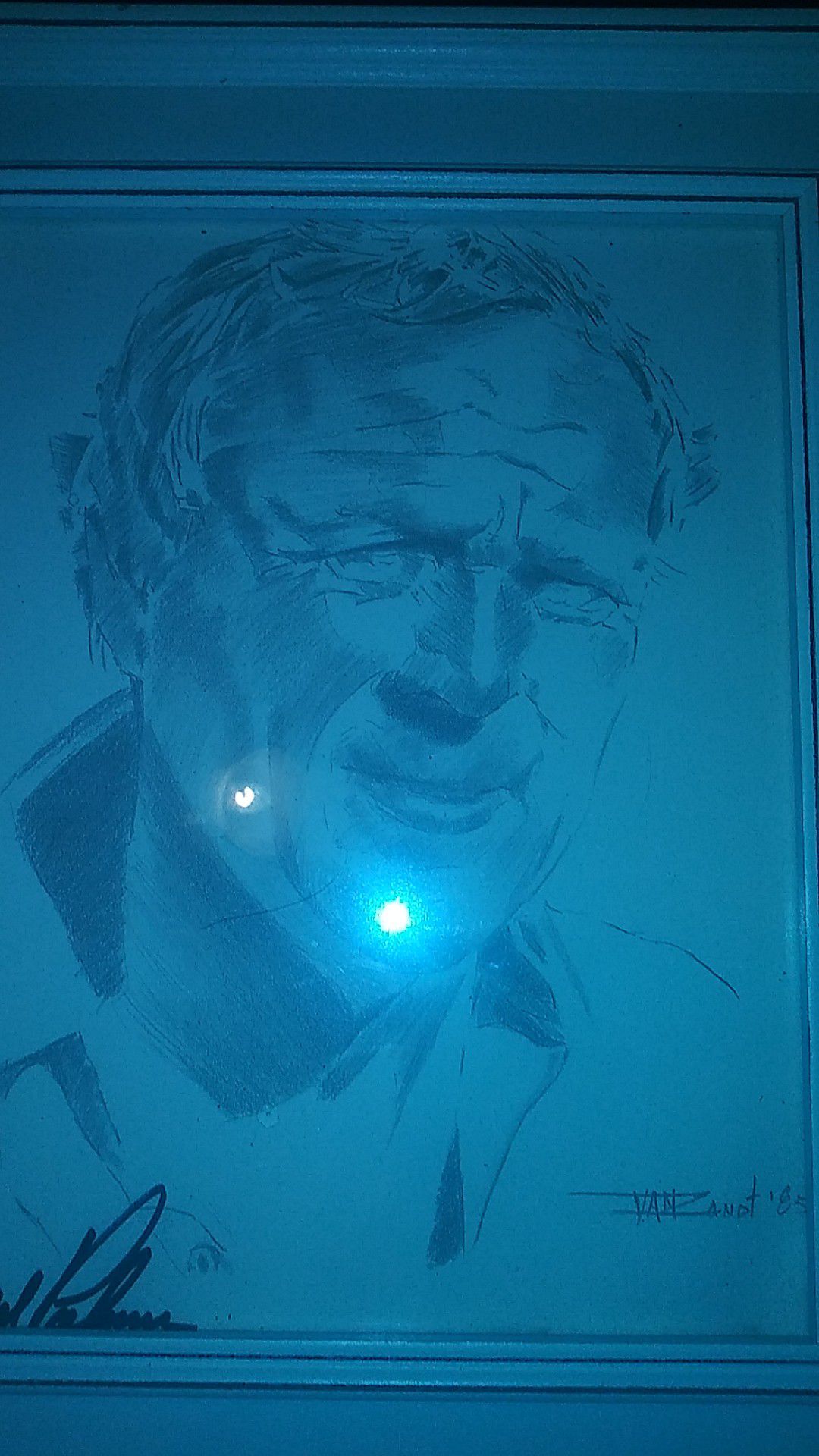 Arnold Palmer signed portrait