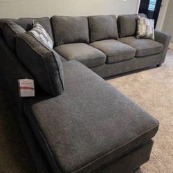 Grey Chenille Sofa Sectional 