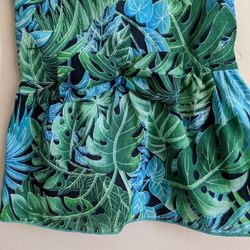 New Dog Hawaiian tropical dress with bow