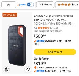 SanDisk 2TB Extreme Portable SSD