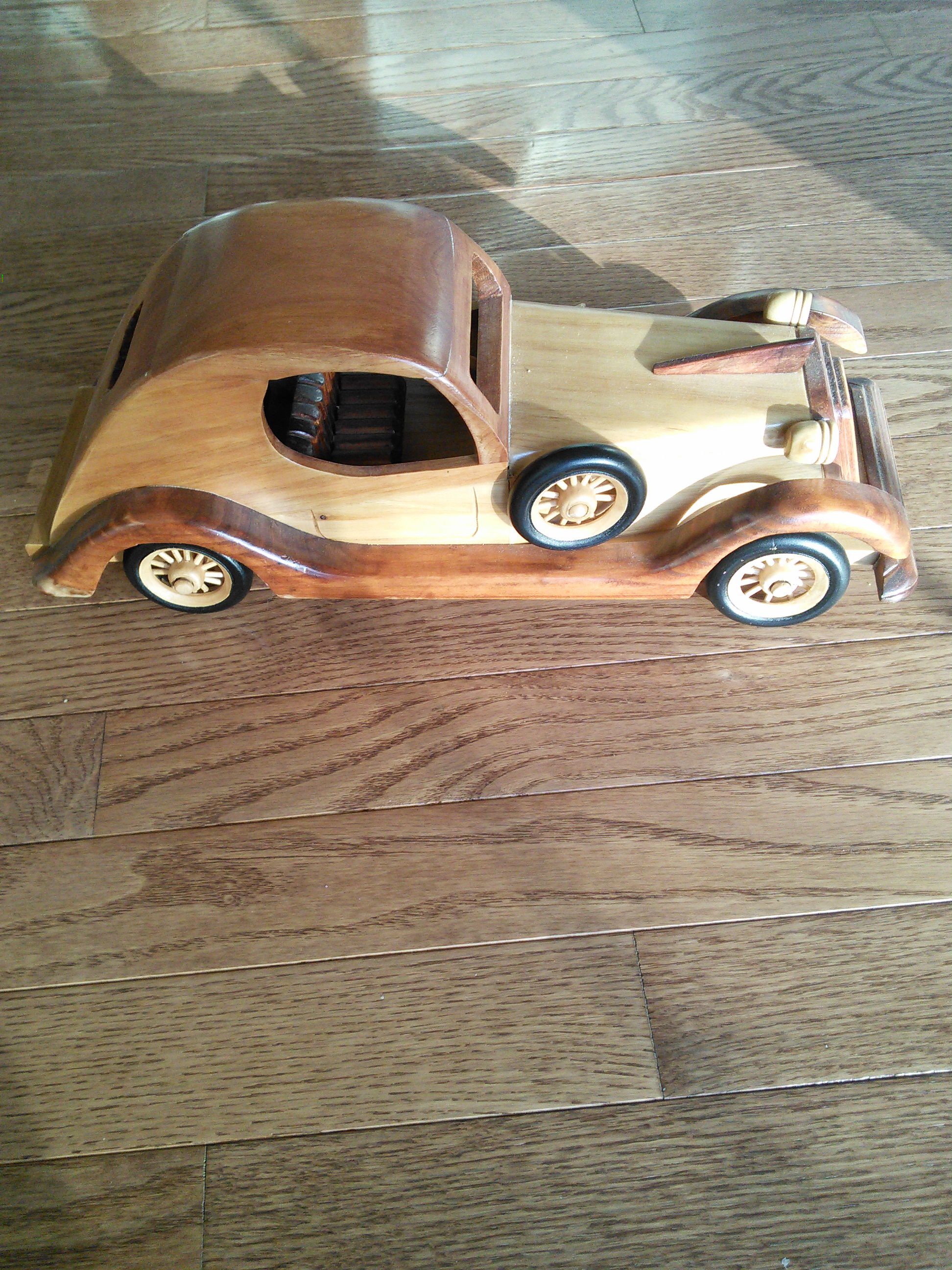 Vintage Wooden Retro Car