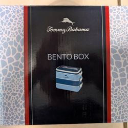 Brand New Tommy Bahama Bento Box 3-Tier Leakproof Lunch Storage Cutlery Portable 