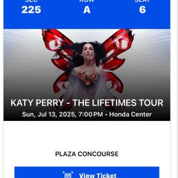 Katy Perry Front Row! 7/13 Lifetimes Tour Anaheim 
