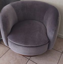 Muir swivel chair grey