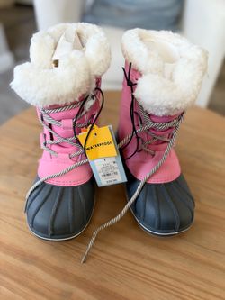 Kids Waterproof Snow Boots Size 1