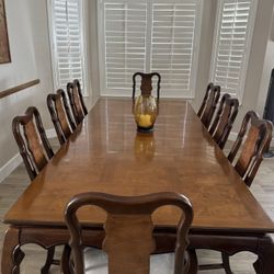 Dining Table & 8 Chairs