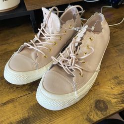 Pink Women’s Converse Frilly All Stars - SIZE 10