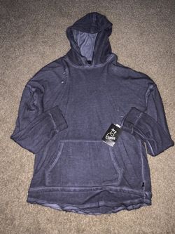 Navy Blue Hoodie With Stylish Holes