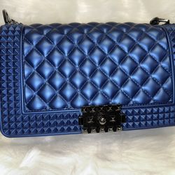 Blue Jelly Style Handbag