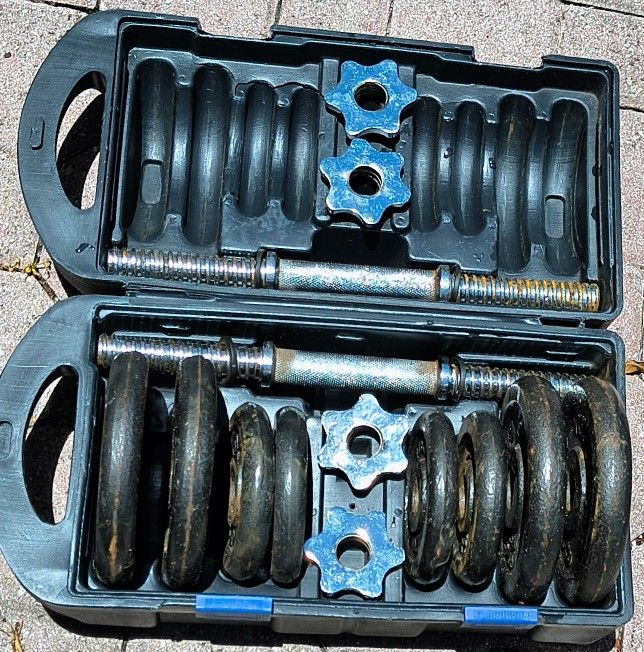 Pair Of Cap Dumbells 30lbs