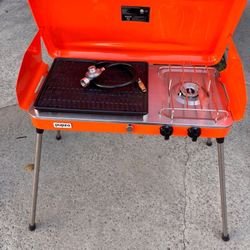 ON SALE!!! Brand New 20000 btu Propane Portable 2 Burners BBQ Grill Outdoor Camping Stove