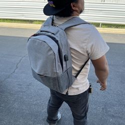 Gray Backpack