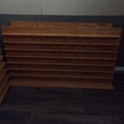 Handmade Wood Wall Display Shelf 76x40x10