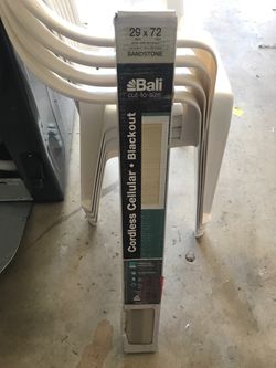 Brand new 29x72 sandstone black out blind cordless