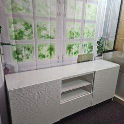 White TV Bench