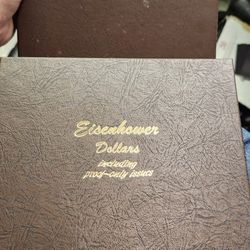 Eisenhower Dollars +proofs &Silver Dansco Book