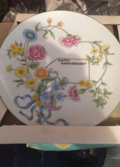 Happy anniversary plate