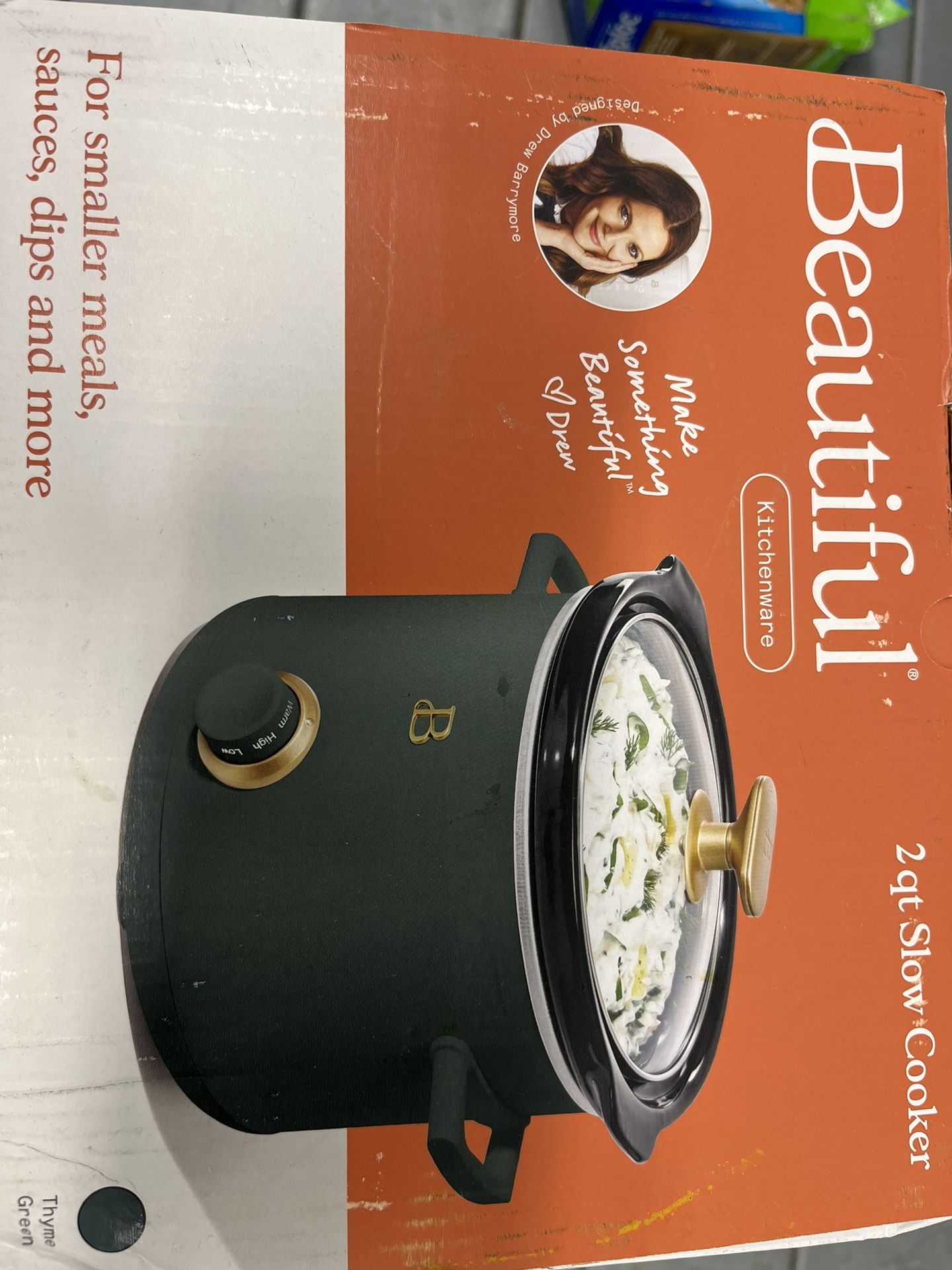 Beautiful by Drew Barrymore 2-Quart Slow Cooker (Thyme Green)