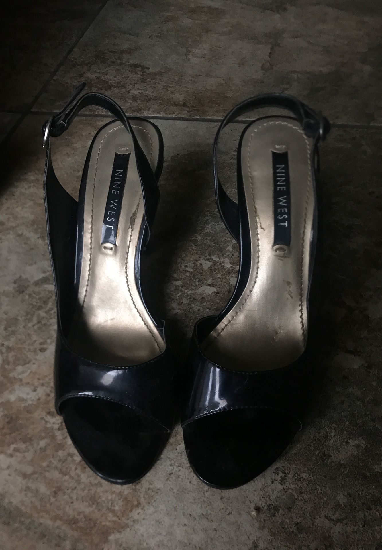 Nine West Black Heels (Size 7)
