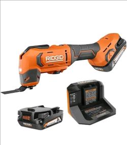 NEW!!! RIGID OSCILLATING TOOL W/ 2AH BATTERY & c