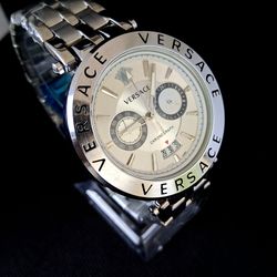 Versace Greca Medusa Men's Chronograph Stainless Steel Watch