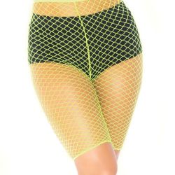 Troublemaker Fishnet Biker Shorts  Size Onesize Or Plus Size