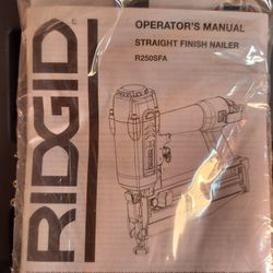 Straight Finish Nailer