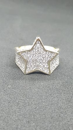 🔥🔥🔥Brass cz star ring🔥🔥🔥