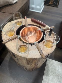 Custom Ashtray Drink Holder Combo