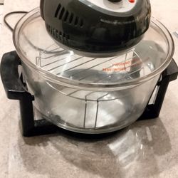 AIR BOSS Glass bowl air fryer toaster oven combo retails $123w tax fries rotisserie steak 👍