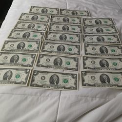 $2 Bills From The Mint Brand New